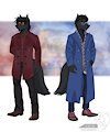 Red Oni, Blue Oni by Crocdragon