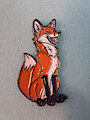 Happy fox pin by Mearcu