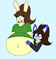 Bunny Belly Goofs by SeasideLemons