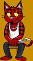 Red Cat with Stripes 