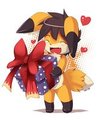 Chibi fox+rabbit by Ende