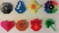 Wearable Pixel Art - Kanto Region Gym Badges