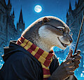 Potter Otter by lutra1975