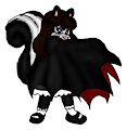 Min-Dire, the Skunk Vampire! (Drawing)