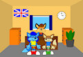 Anthonitecus and Astraligor father and son trip to foodie goodies (gift by ToonArtistsLover) by AnthonitecusBlueWolf