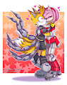 🦊🖤Nine(Tails) x RustyRose🩷🤖 by Lupita13
