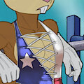 Wrestler Sandy Cheeks by Dcheese