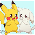 Pikachu and Peakychu by NyanHiro