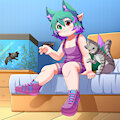 With pets by Choki1003