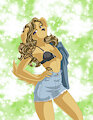 Tattoos and Jean skirt by Qwaychou