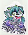 Mudpaw's Last Minute Convention Badge by BlueCactus