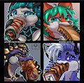 Noming stickers by ErroKioslem