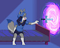 The sword in the portal by jamesfoxbr