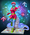 [C] Sapphire Plays DDR by MykeGreywolf