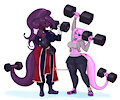 in the gym