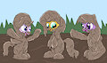 Muddy mare friends by mucky