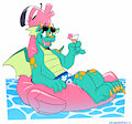 Floatie Dragon by Foxlover91
