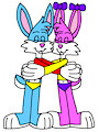Buster and Babs Hugging by ToonArtistsLover