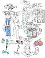 My Lombax girls Sona OCs selves - Me Cherry and Gadget by FidelTheMouse