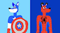 Captain Foxy and Spider-Dal by sebashton