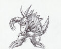 Tri-Horned Dragon by DrakeDrakkon