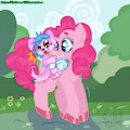 Pinkiepie and puppy YCH1