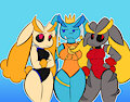 Swimmer Gals by Toypuppo