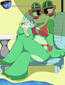 Ribbit at the beach! Speedpaint! by catonium