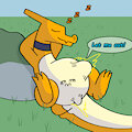 Sleeping Charizard by AlphabetABC