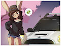 My tsundere car by Bunnybits
