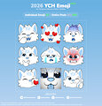 Announcing my new 2026 YCH Emoji Collection!😛 by AlexUmkaArt