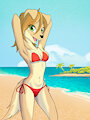 Jenny's beach day by GhostHoof