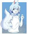 Ryoice Doing A Peice Sign by GreenlandFishyBottle