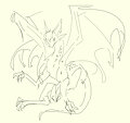 A quick doodle of my rat-bat-dragon by DistantMedium! by Wolfian18
