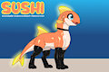 Sushi character reference (Destiny Delta) by DeltaFlame