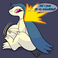 Typhlosion sat on something