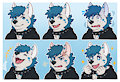 Expression Sheet - Pupper Mint by Mytigertail