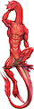 Caraxes Dakimakura/Body pillow (funky colors alt)