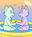 YCH in pool