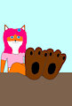 Amy's feet on the table by TheFurryTree