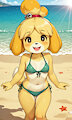 Isabelle beach by EBIL64