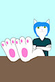 Jack's feet on the table by TheFurryTree