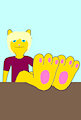 Julien's feet on the table by TheFurryTree