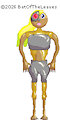 Cyborg Mole Lady Goldendove Front View Improvements And More