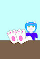 Ellie's feet on the table by TheFurryTree