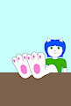 Carter's feet on the table by TheFurryTree