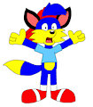 Alex the Fox Shocked Pose