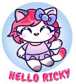 gift from a friend, "Hello Ricky"