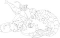 Pokemon Party lineart