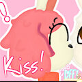 bunni kissin' by C4FF1